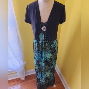 Cato Dress with Black Shell Jacket size Medium